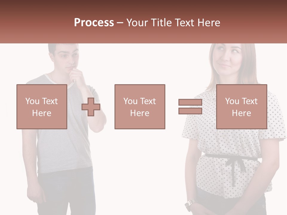 A Man And A Woman Standing Next To Each Other PowerPoint Template