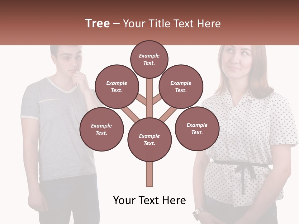 A Man And A Woman Standing Next To Each Other PowerPoint Template