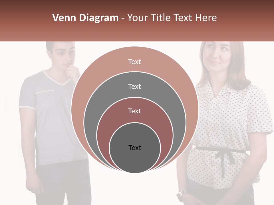A Man And A Woman Standing Next To Each Other PowerPoint Template