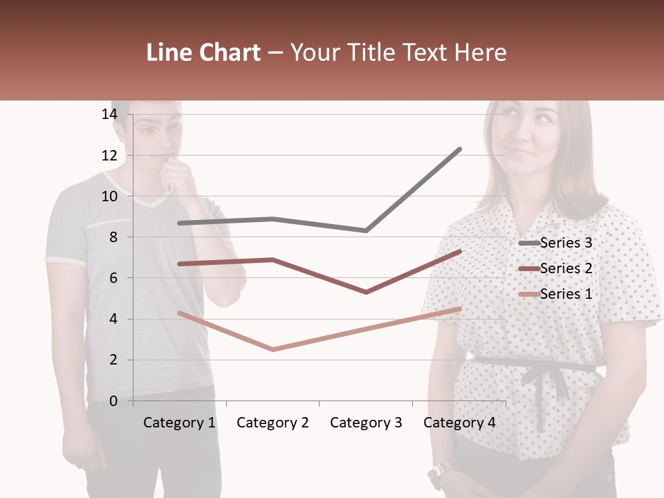 A Man And A Woman Standing Next To Each Other PowerPoint Template