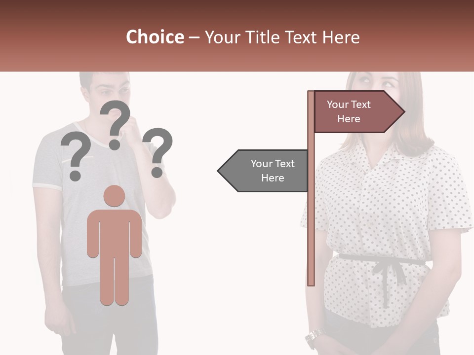 A Man And A Woman Standing Next To Each Other PowerPoint Template