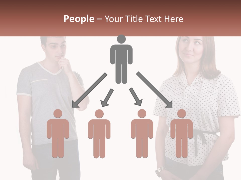 A Man And A Woman Standing Next To Each Other PowerPoint Template