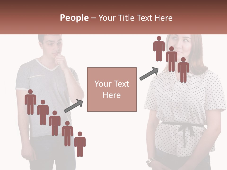 A Man And A Woman Standing Next To Each Other PowerPoint Template