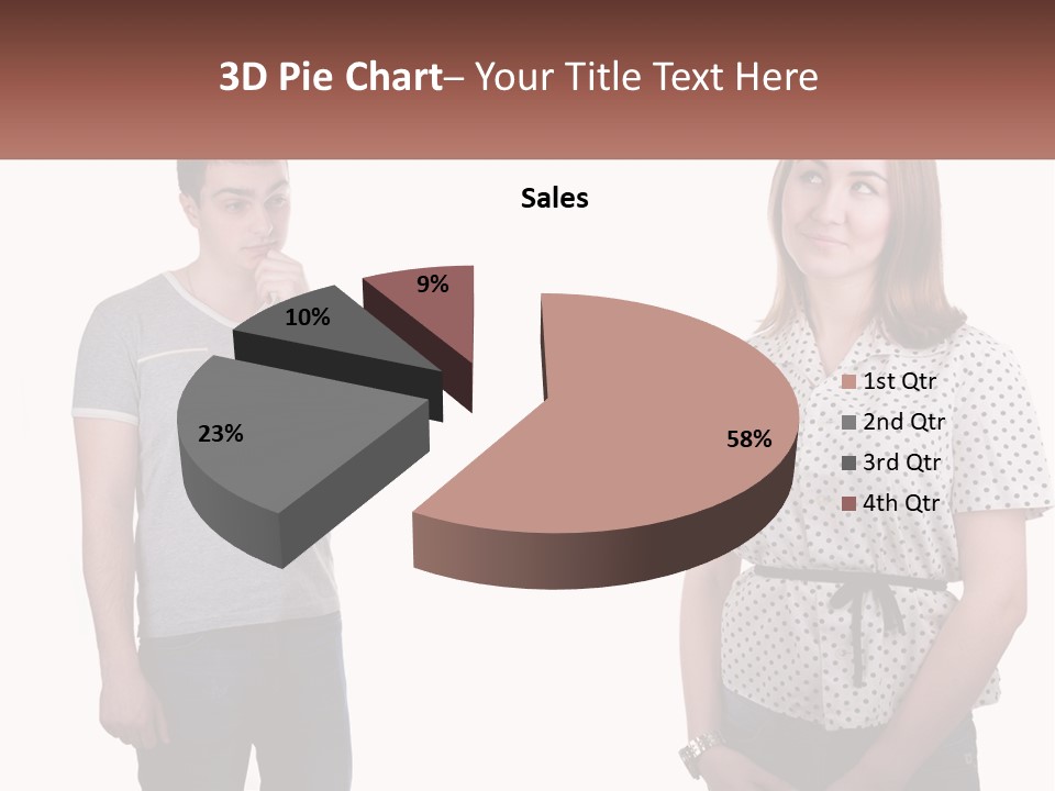 A Man And A Woman Standing Next To Each Other PowerPoint Template