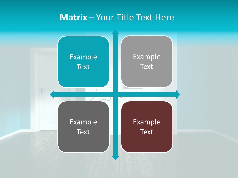 A Room With A Door And A Picture On The Wall PowerPoint Template