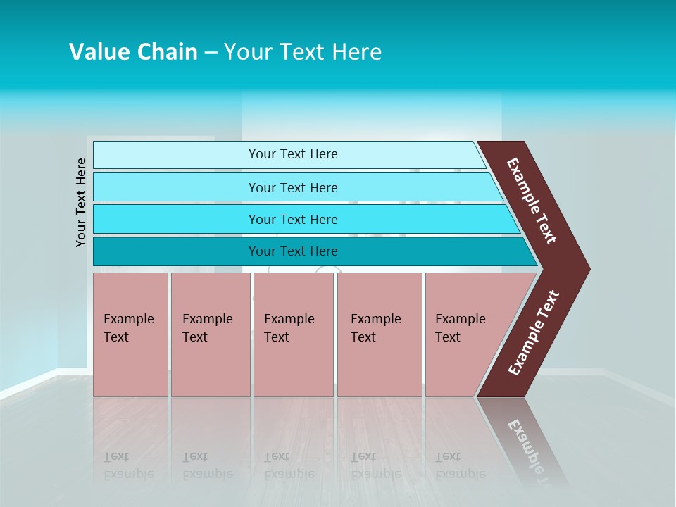 A Room With A Door And A Picture On The Wall PowerPoint Template