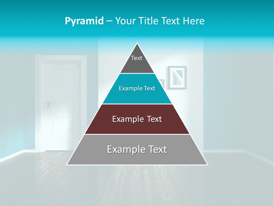 A Room With A Door And A Picture On The Wall PowerPoint Template