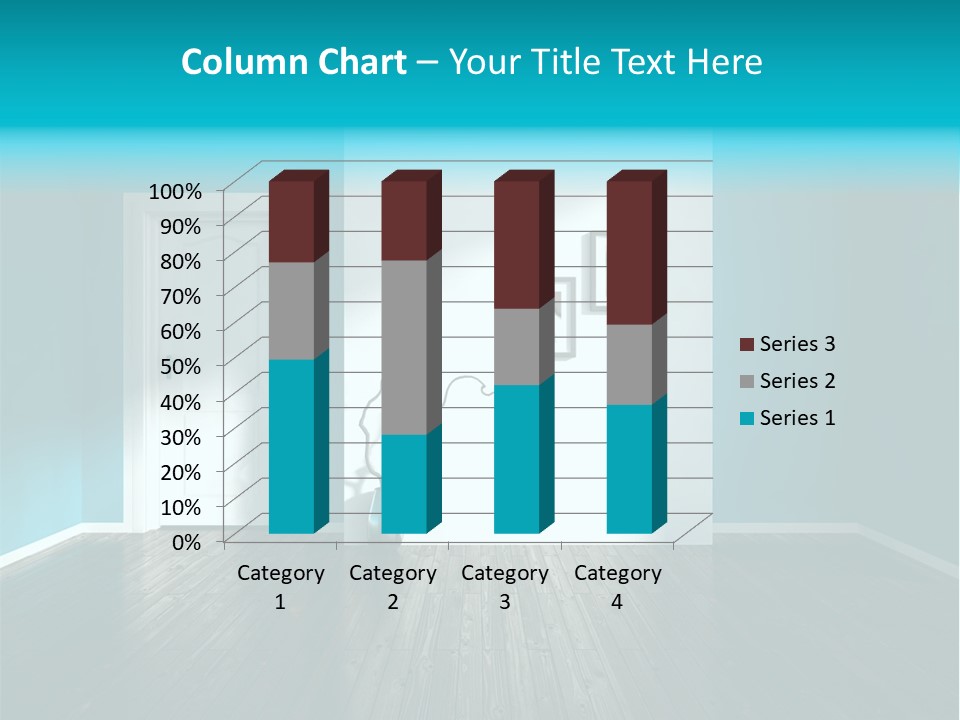 A Room With A Door And A Picture On The Wall PowerPoint Template