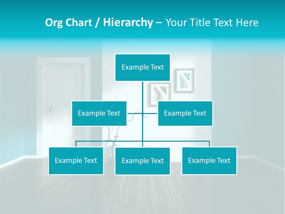 A Room With A Door And A Picture On The Wall PowerPoint Template
