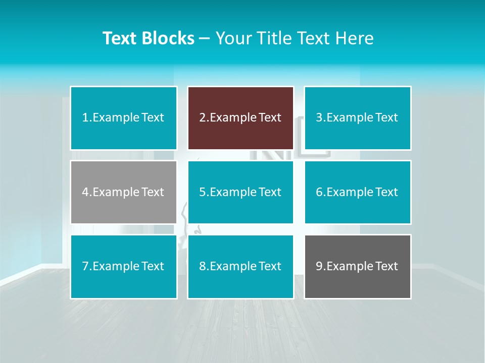 A Room With A Door And A Picture On The Wall PowerPoint Template