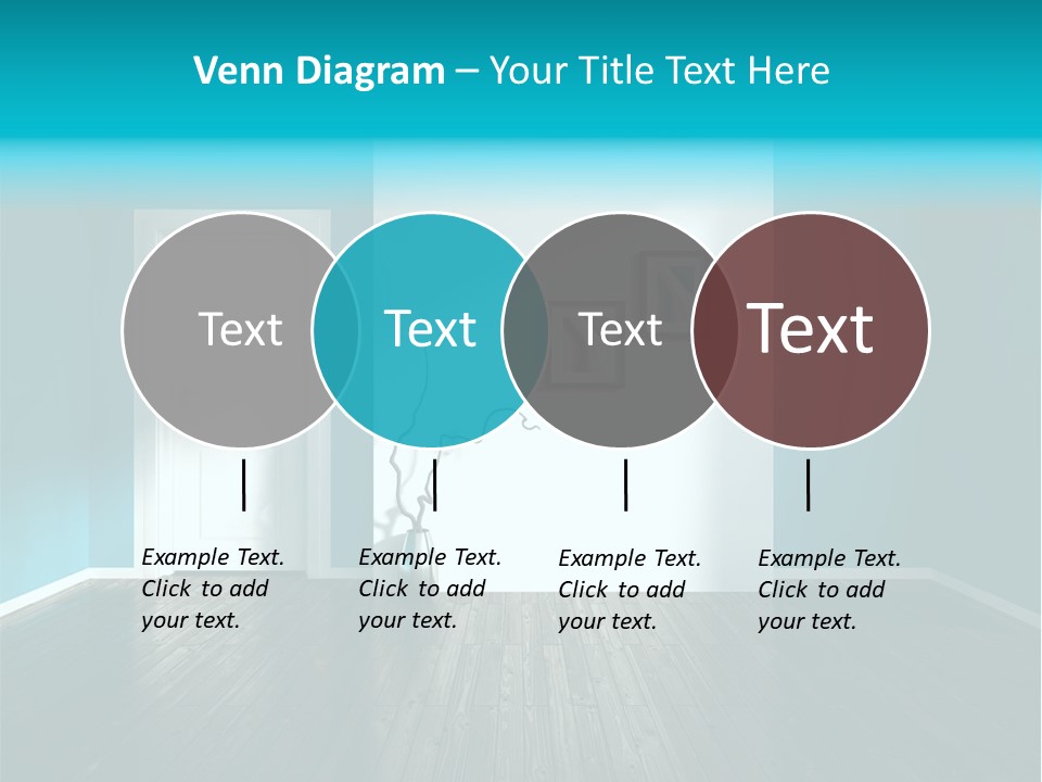 A Room With A Door And A Picture On The Wall PowerPoint Template