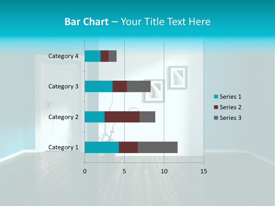 A Room With A Door And A Picture On The Wall PowerPoint Template