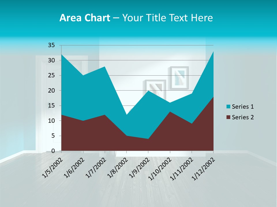 A Room With A Door And A Picture On The Wall PowerPoint Template