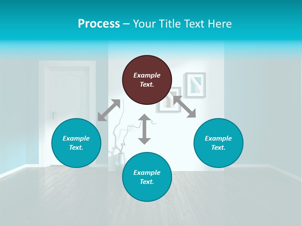 A Room With A Door And A Picture On The Wall PowerPoint Template