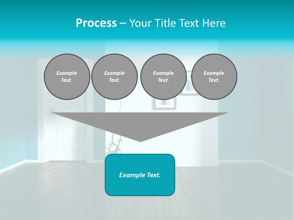 A Room With A Door And A Picture On The Wall PowerPoint Template