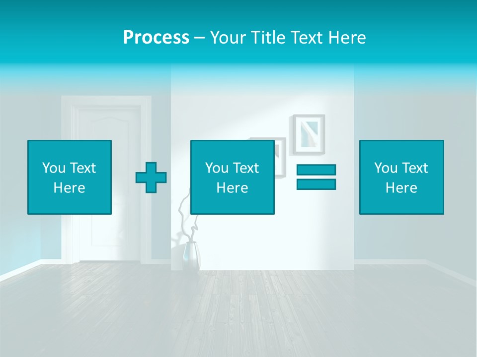A Room With A Door And A Picture On The Wall PowerPoint Template