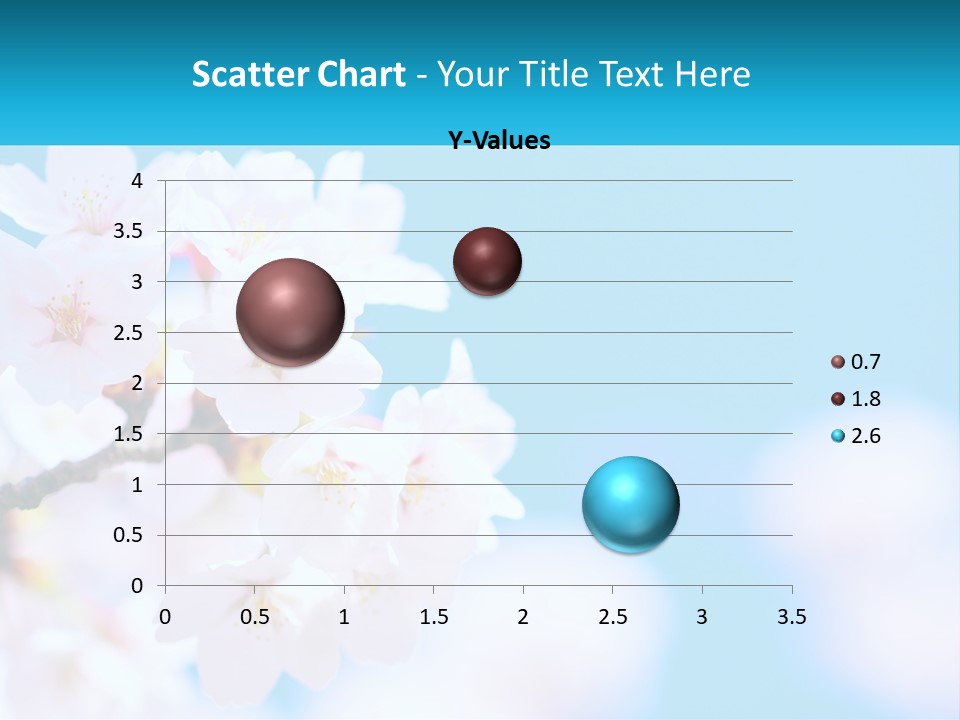 A Branch Of A Blossoming Cherry Tree With A Blue Sky In The Background PowerPoint Template