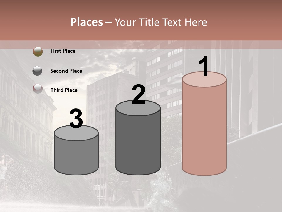 A Man Walking Across A Bridge In The Rain PowerPoint Template