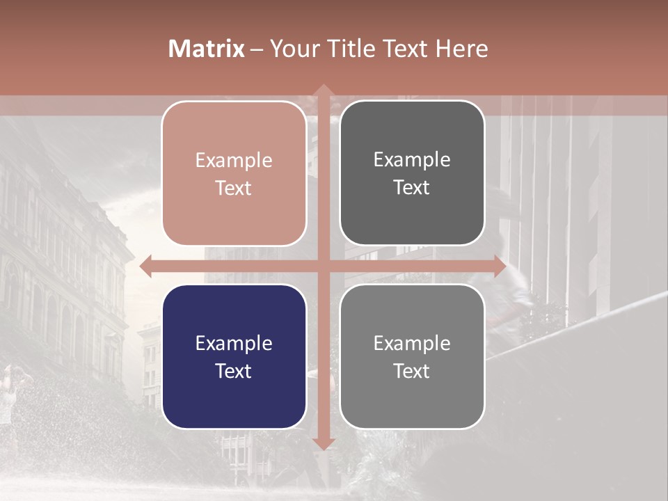 A Man Walking Across A Bridge In The Rain PowerPoint Template