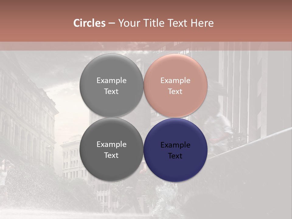 A Man Walking Across A Bridge In The Rain PowerPoint Template