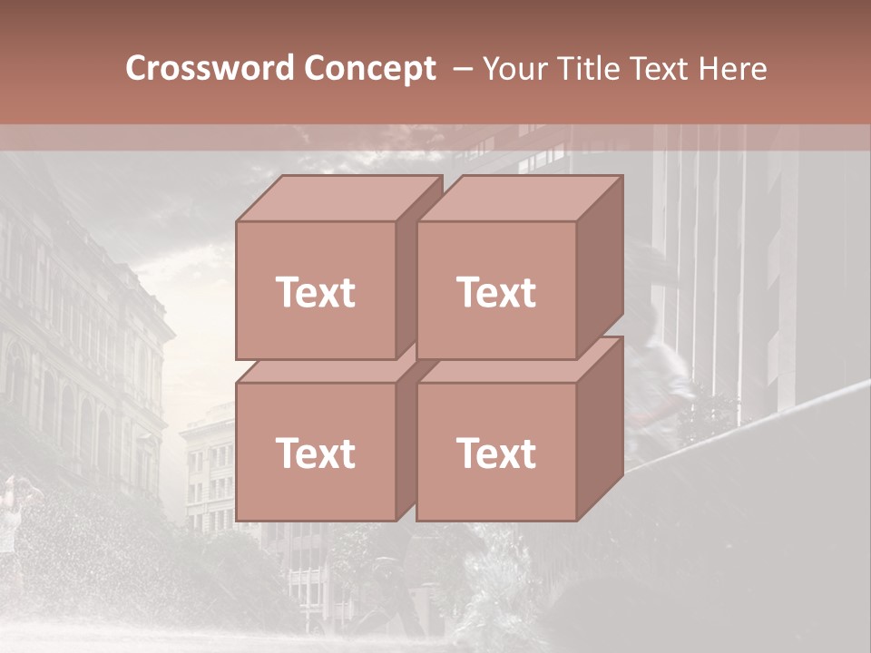 A Man Walking Across A Bridge In The Rain PowerPoint Template