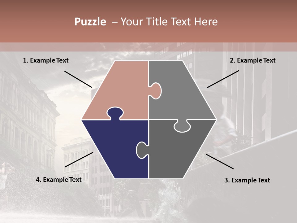 A Man Walking Across A Bridge In The Rain PowerPoint Template