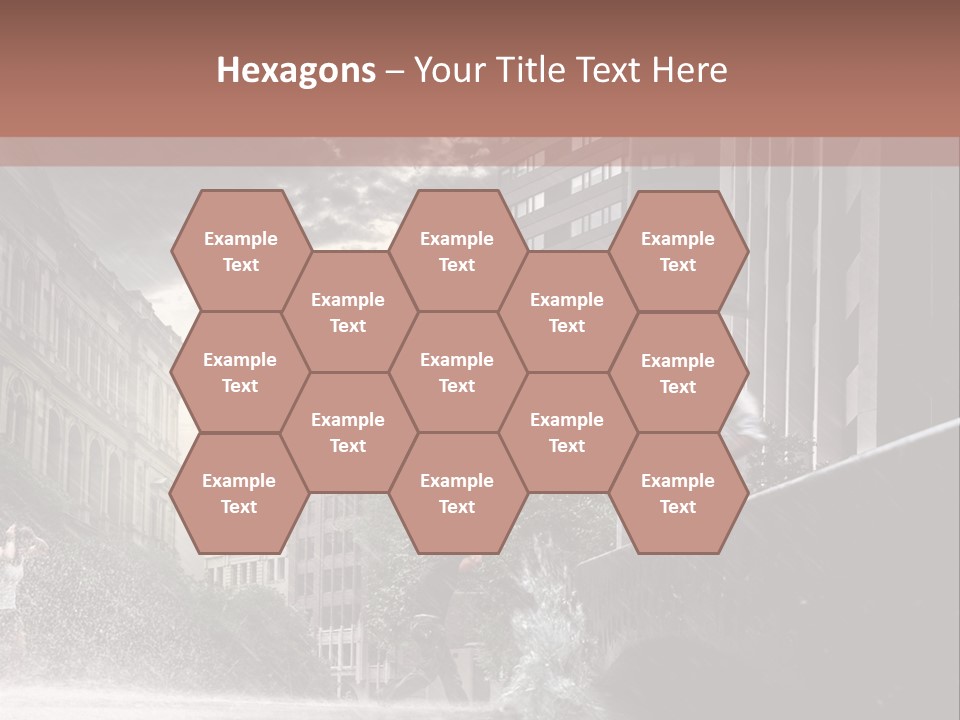 A Man Walking Across A Bridge In The Rain PowerPoint Template