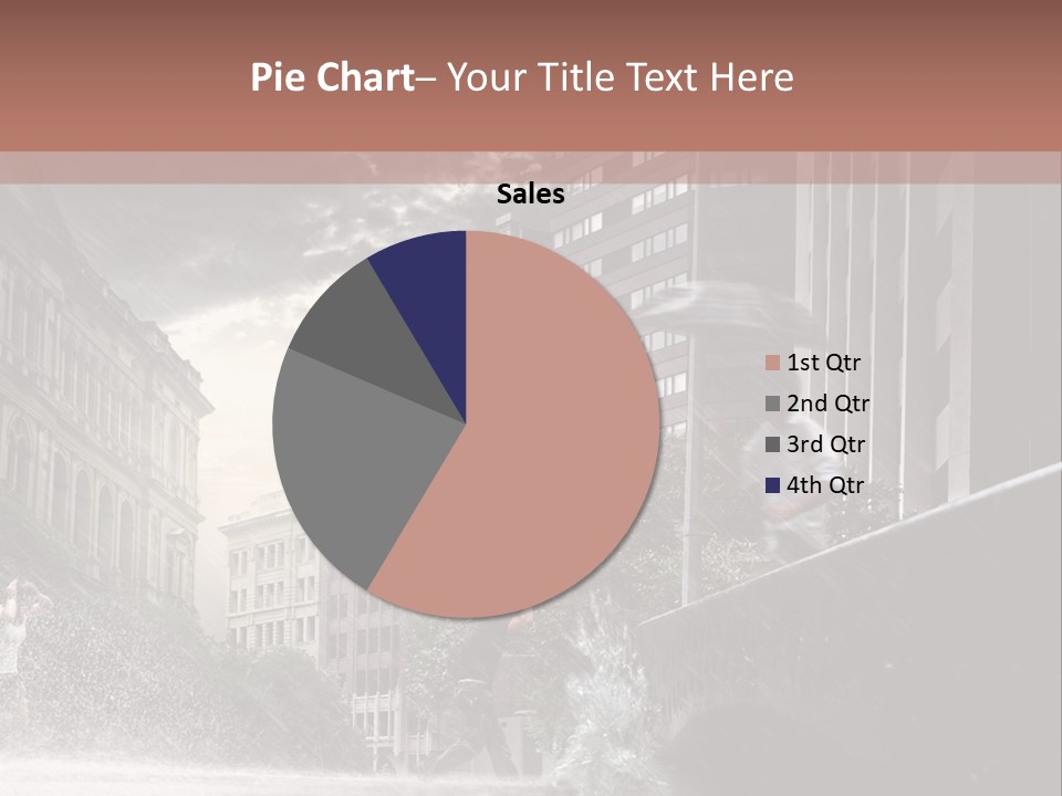 A Man Walking Across A Bridge In The Rain PowerPoint Template