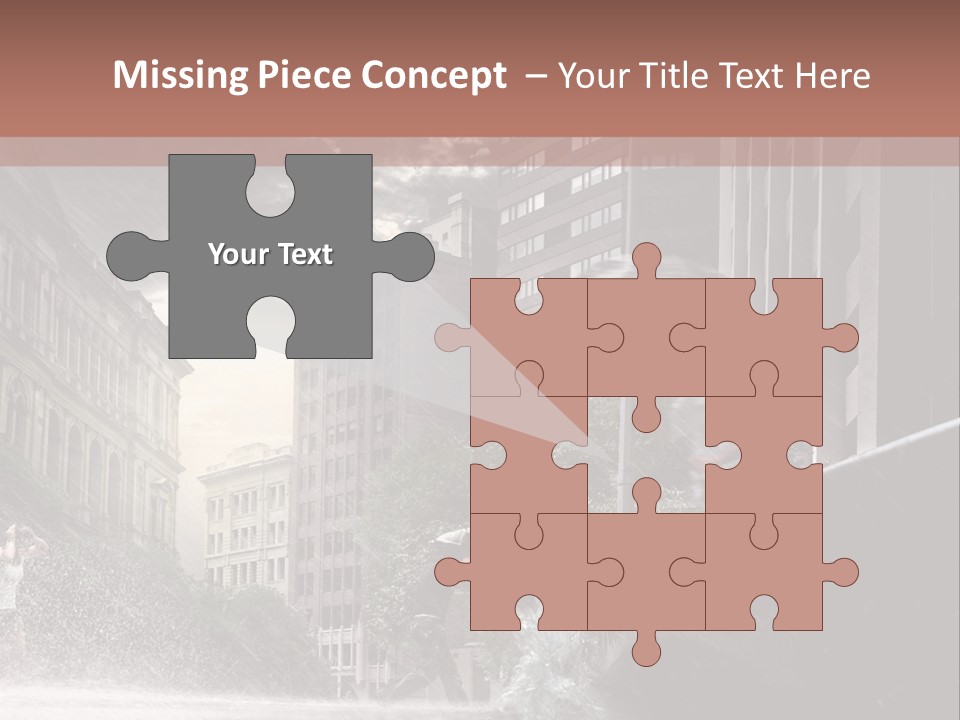 A Man Walking Across A Bridge In The Rain PowerPoint Template