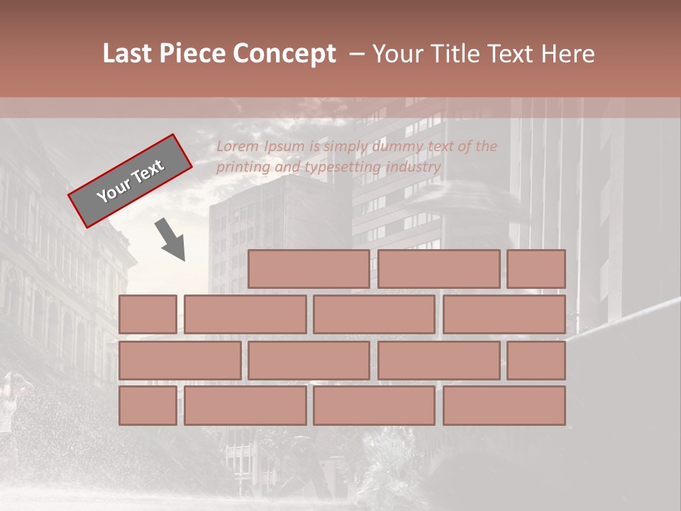 A Man Walking Across A Bridge In The Rain PowerPoint Template