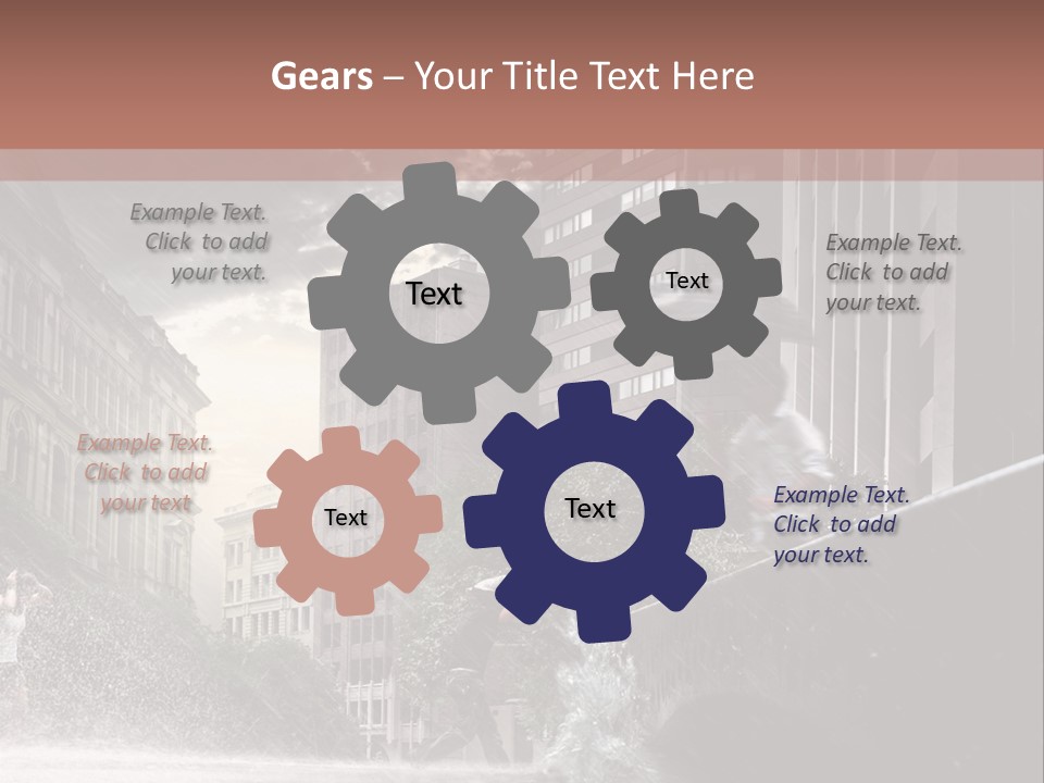 A Man Walking Across A Bridge In The Rain PowerPoint Template