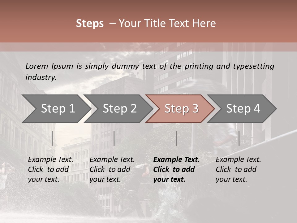 A Man Walking Across A Bridge In The Rain PowerPoint Template