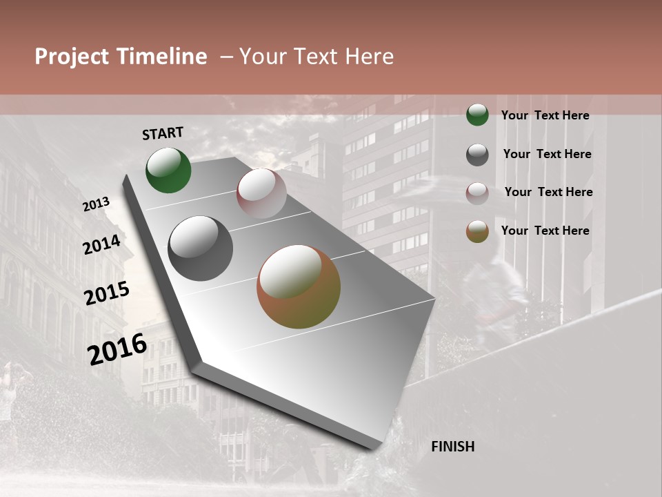 A Man Walking Across A Bridge In The Rain PowerPoint Template