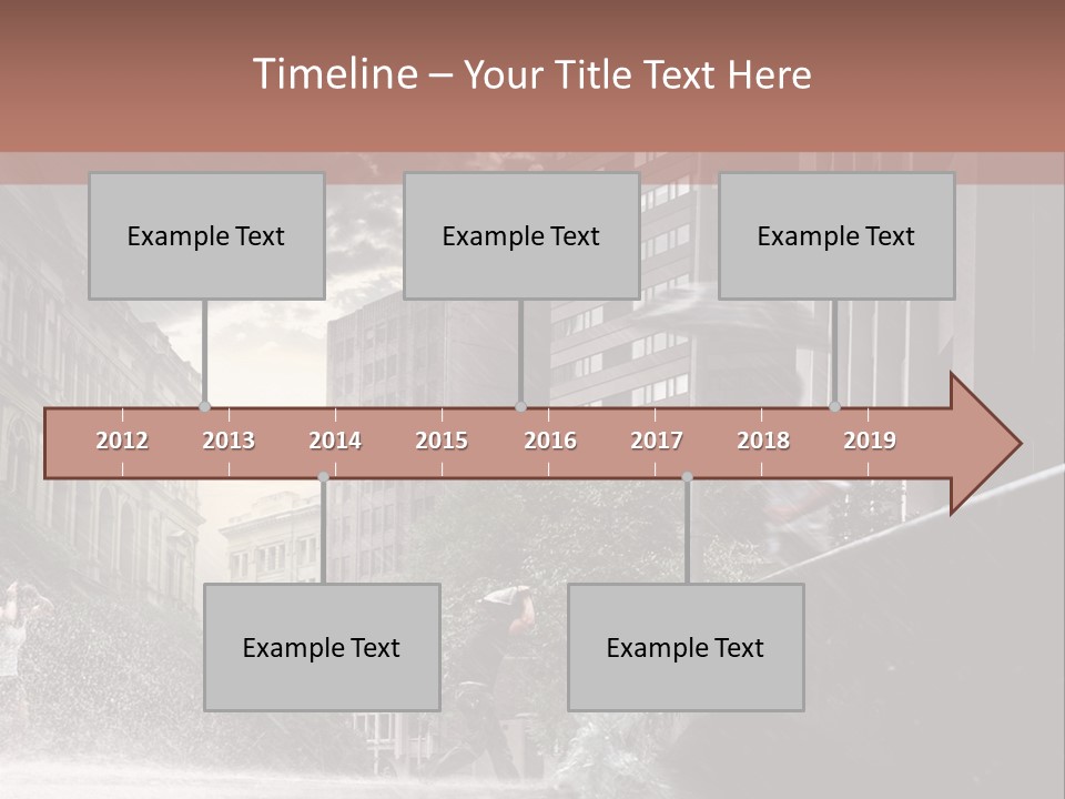 A Man Walking Across A Bridge In The Rain PowerPoint Template