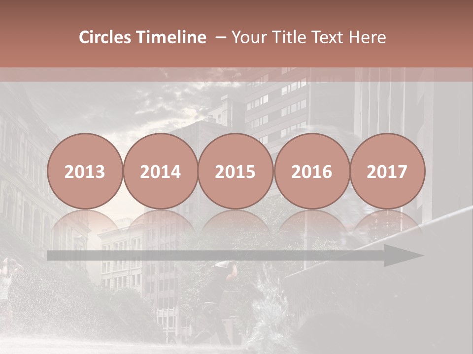 A Man Walking Across A Bridge In The Rain PowerPoint Template