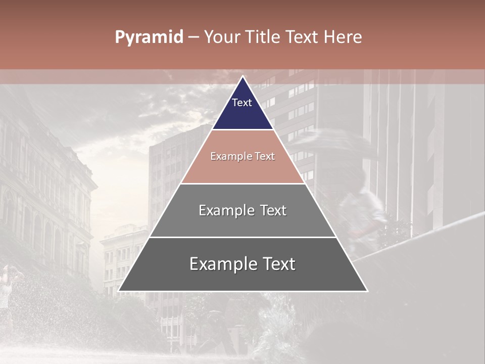 A Man Walking Across A Bridge In The Rain PowerPoint Template