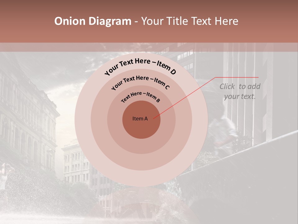 A Man Walking Across A Bridge In The Rain PowerPoint Template