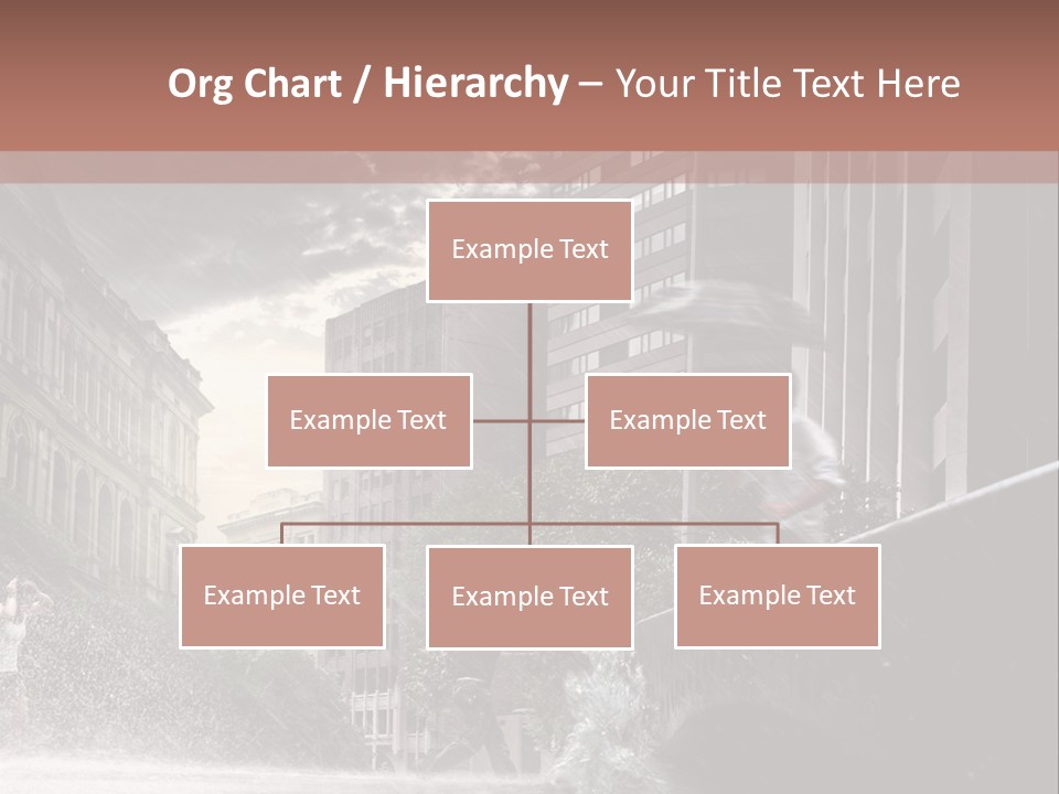 A Man Walking Across A Bridge In The Rain PowerPoint Template