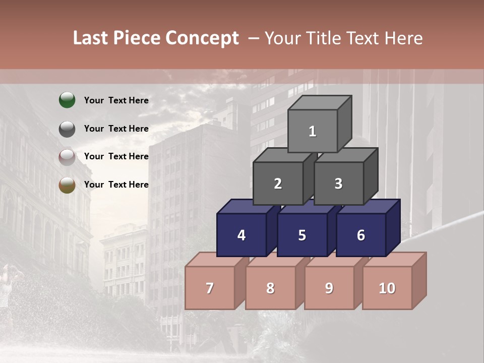 A Man Walking Across A Bridge In The Rain PowerPoint Template