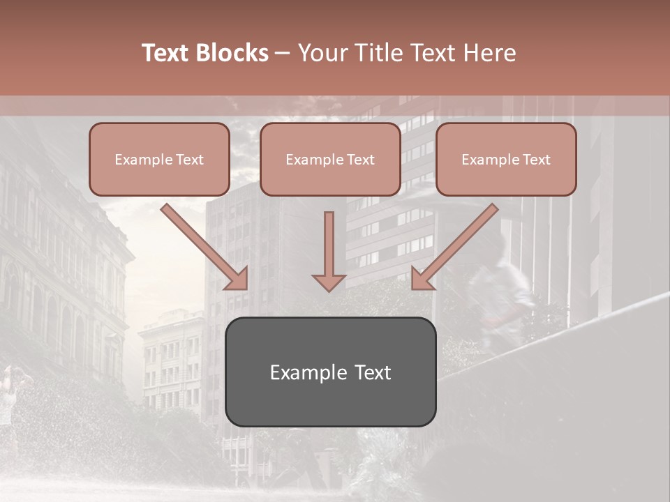 A Man Walking Across A Bridge In The Rain PowerPoint Template