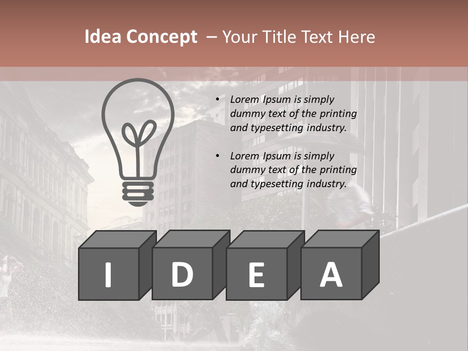 A Man Walking Across A Bridge In The Rain PowerPoint Template