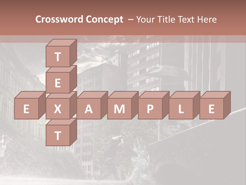 A Man Walking Across A Bridge In The Rain PowerPoint Template