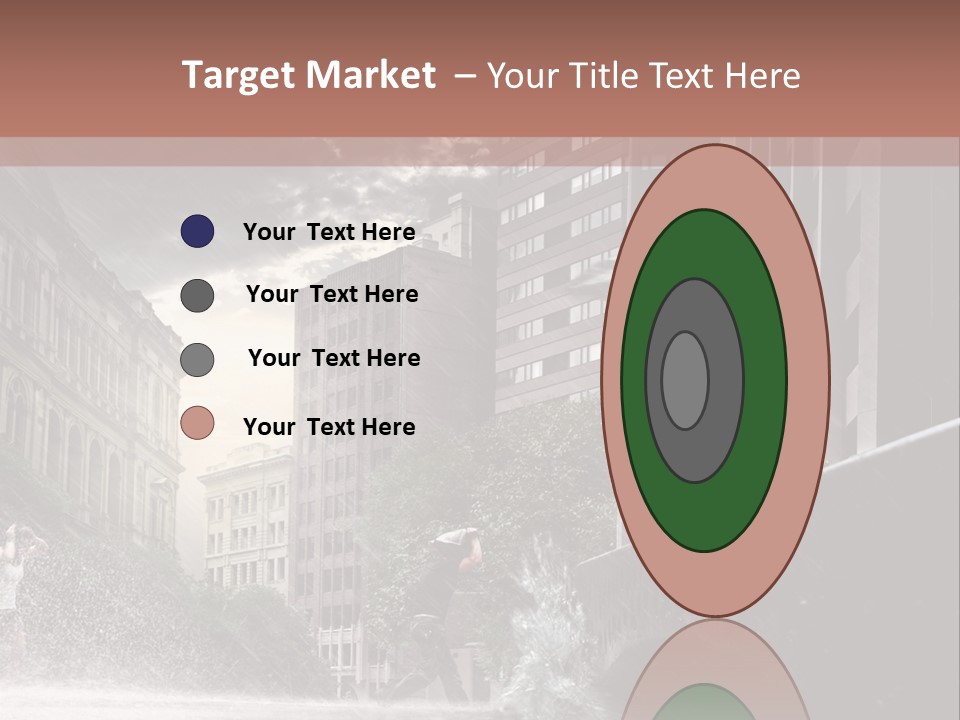 A Man Walking Across A Bridge In The Rain PowerPoint Template