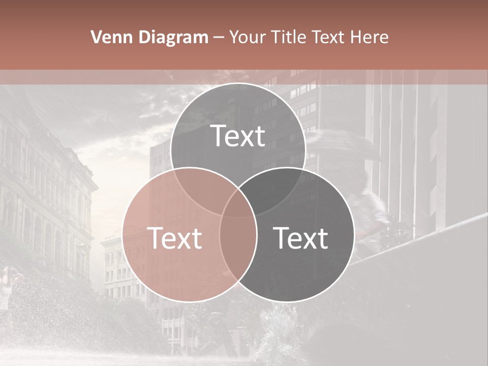 A Man Walking Across A Bridge In The Rain PowerPoint Template