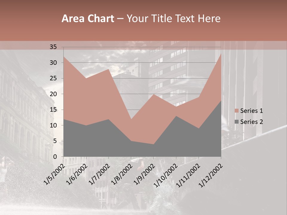 A Man Walking Across A Bridge In The Rain PowerPoint Template