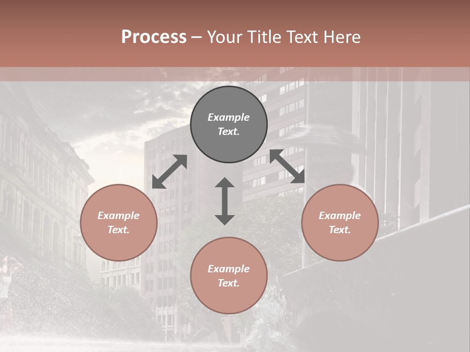 A Man Walking Across A Bridge In The Rain PowerPoint Template