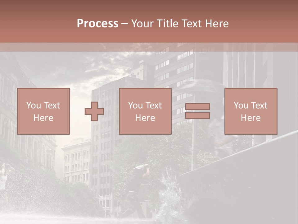 A Man Walking Across A Bridge In The Rain PowerPoint Template