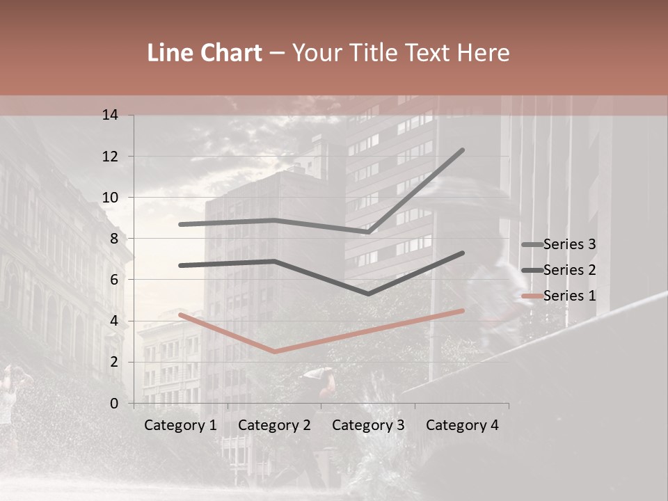 A Man Walking Across A Bridge In The Rain PowerPoint Template