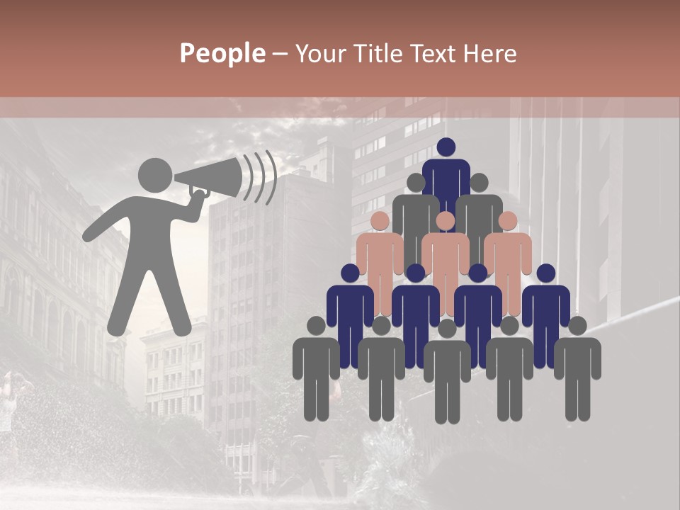 A Man Walking Across A Bridge In The Rain PowerPoint Template