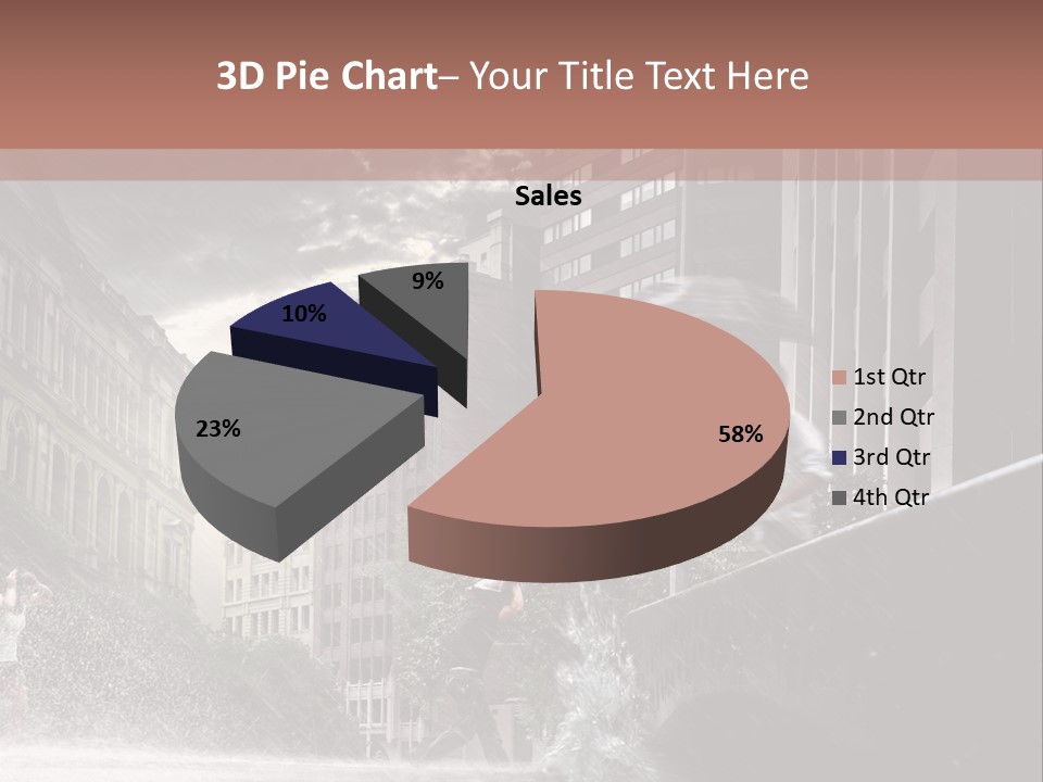A Man Walking Across A Bridge In The Rain PowerPoint Template
